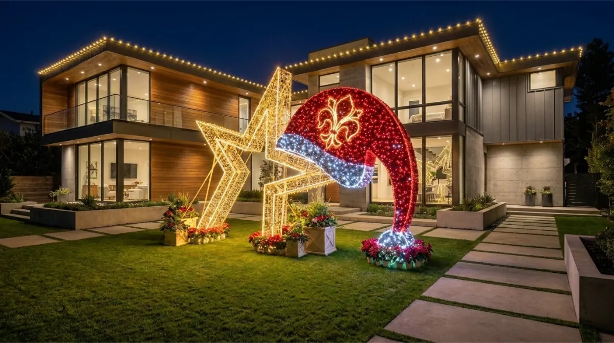 Decoração natalina para condomínio comercial – Forma & Luz São Paulo