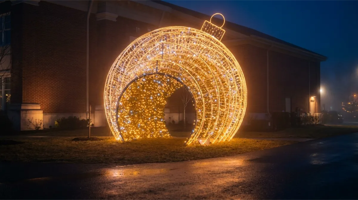 Decoração de Natal para empresa corporativa – Forma & Luz São Paulo