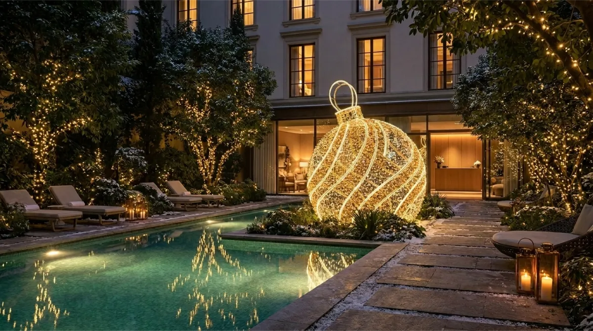 Decoração de Natal para hotel em São Paulo – Forma & Luz