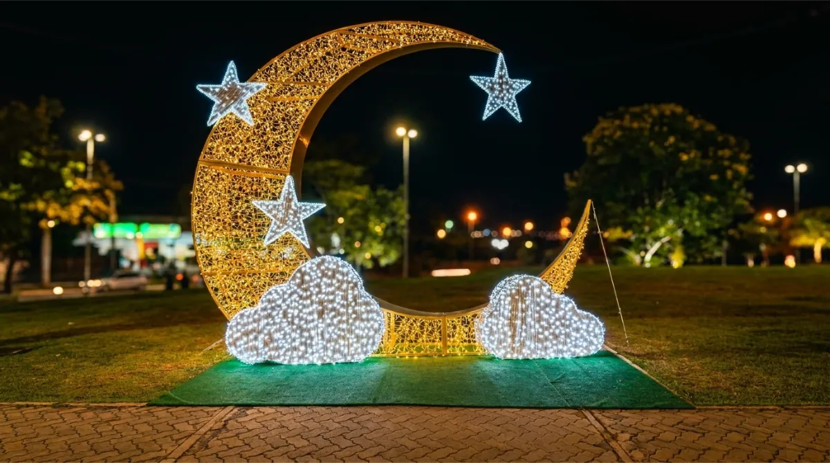 Decoração natalina em praça pública São Paulo – Forma & Luz